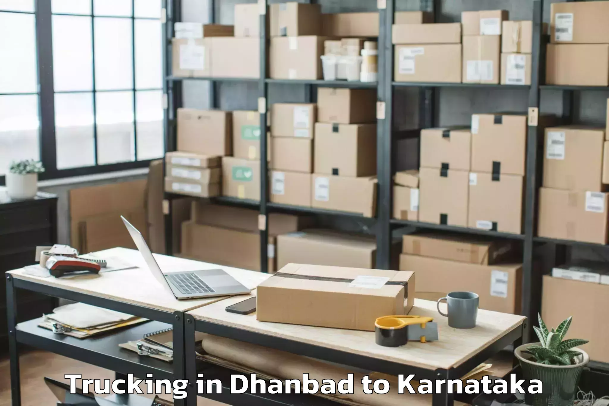 Book Dhanbad to Saundatti Trucking Online